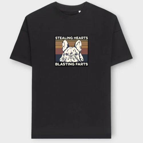 French Bulldog T-Shirt + GIFT #105- Stealing hearts n blasting farts