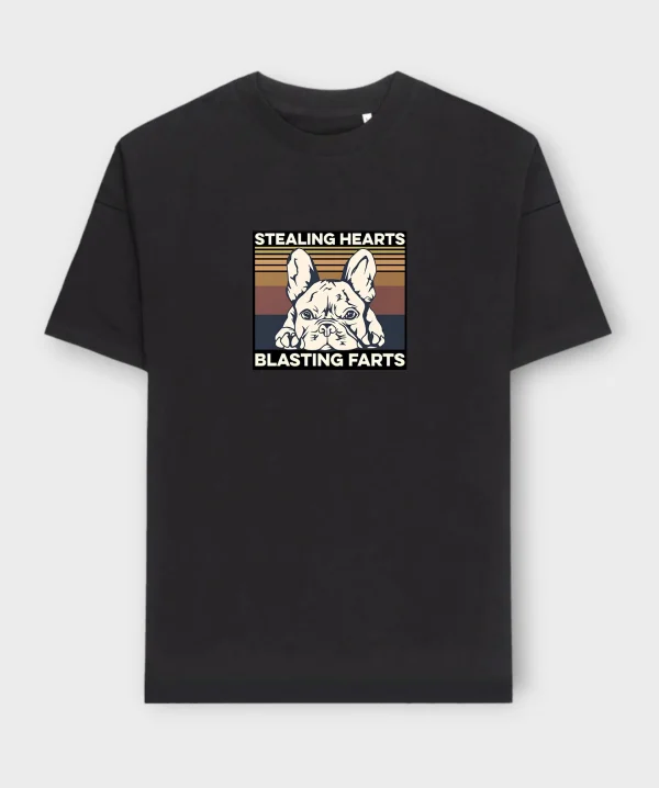 French Bulldog T-Shirt + GIFT #105- Stealing hearts n blasting farts