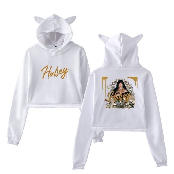 Halsey Cropped Hoodie #4