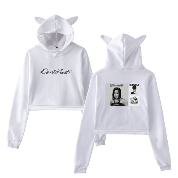 Demi Lovato Cropped Hoodie #4 - Image 2