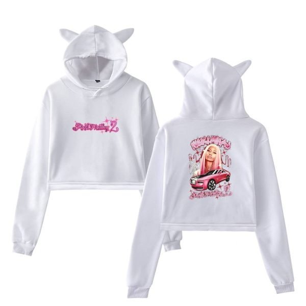 Nicki Minaj Cropped Hoodie #3 + Gift - Image 2