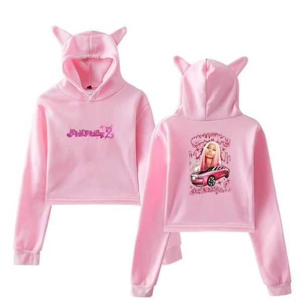 Nicki Minaj Cropped Hoodie #3 + Gift - Image 3