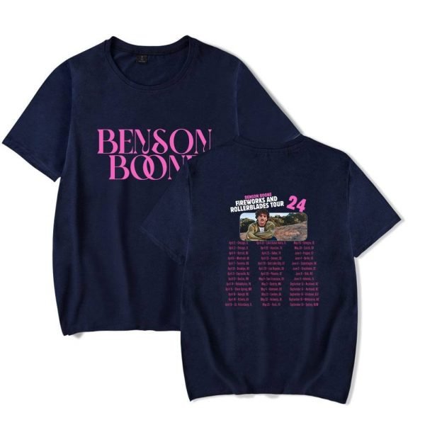 Benson Boone Fireworks & Rollerblades T-Shirt #3 - Image 3