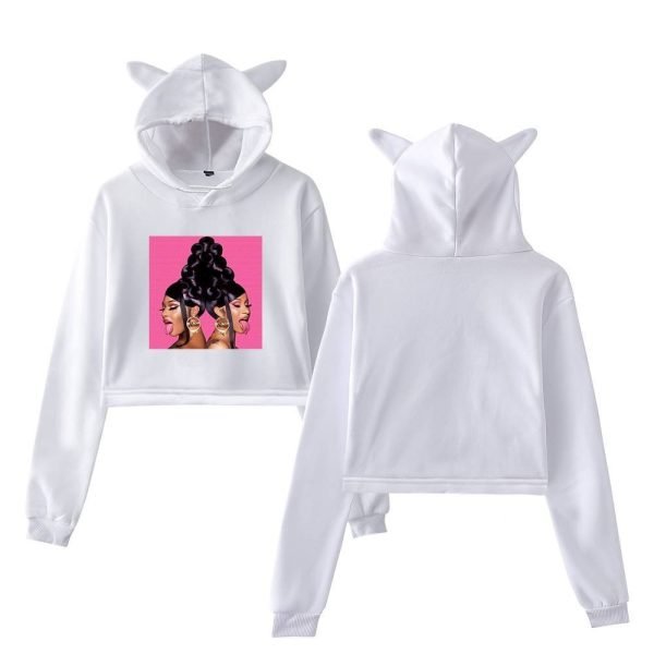 Megan Thee Stallion Cropped Hoodie #4 - Image 3