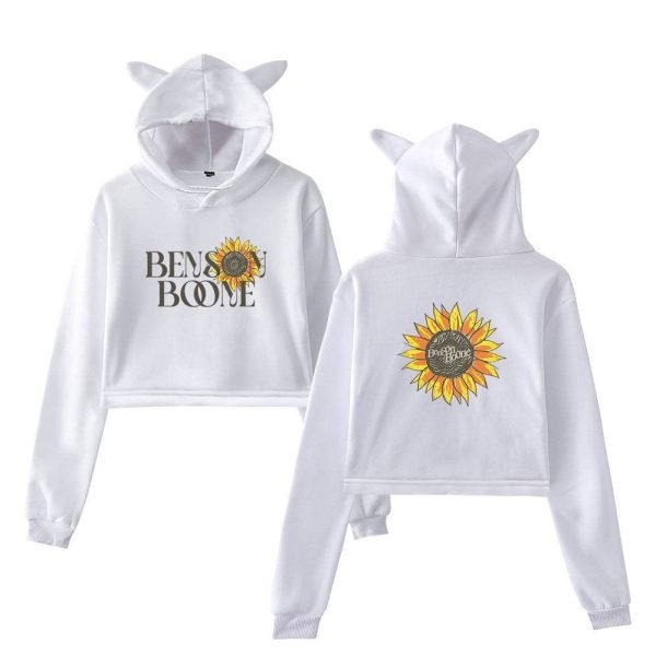 Benson Boone Cropped Hoodie #1 + Gift - Image 2