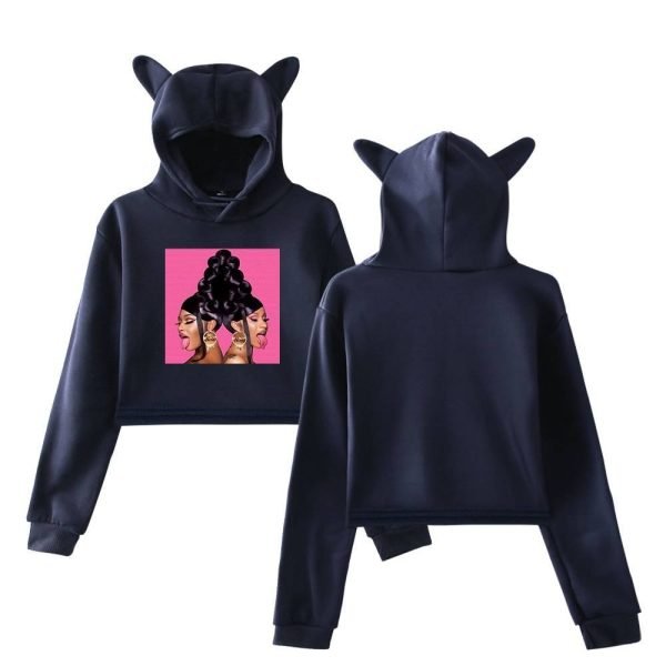 Megan Thee Stallion Cropped Hoodie #4 - Image 4