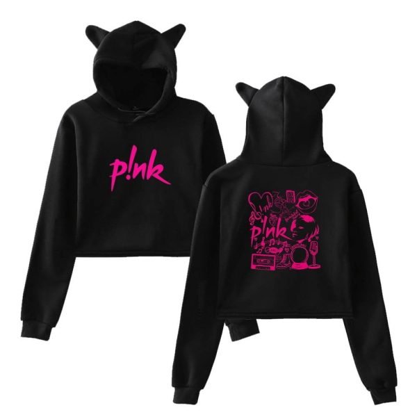 Pink Cropped Hoodie #1 + Gift - Image 2