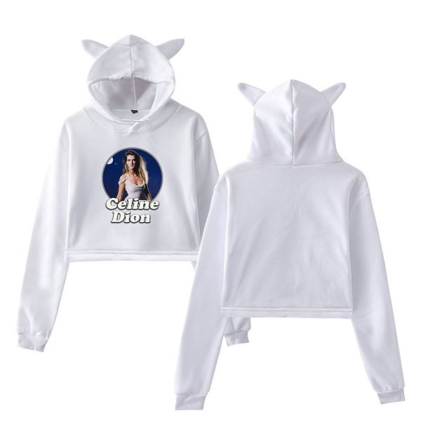 Celine Dion Cropped Hoodie #2 - Image 2