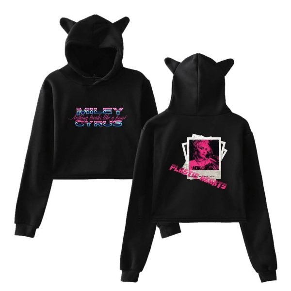 Miley Cyrus Cropped Hoodie #3 - Image 2