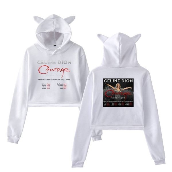 Celine Dion Cropped Hoodie #4 - Image 2