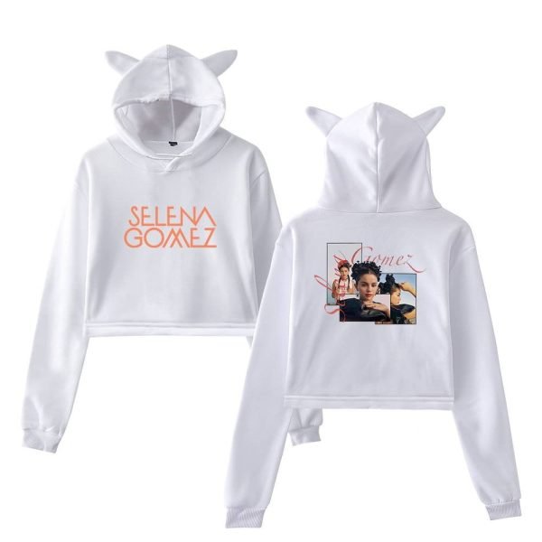 Selena Gomez Cropped Hoodie #5 - Image 2