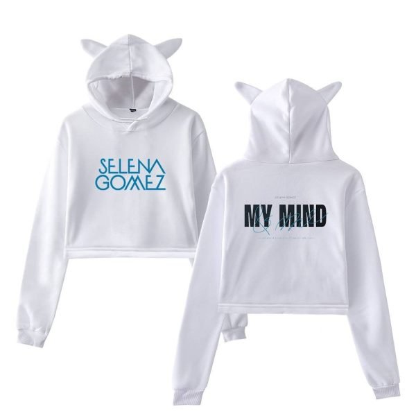 Selena Gomez Cropped Hoodie #1 - Image 2