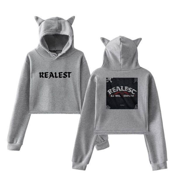 Eminem Cropped Hoodie #11 - Image 4