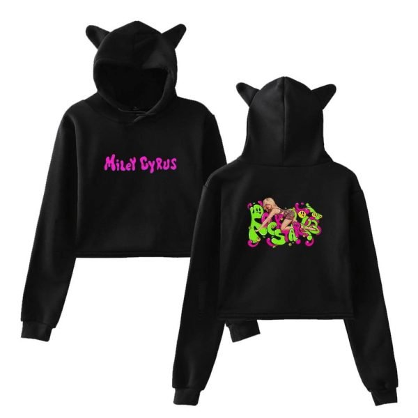 Miley Cyrus Cropped Hoodie #5 - Image 2