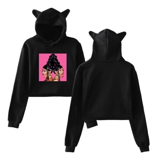 Megan Thee Stallion Cropped Hoodie #4 - Image 2