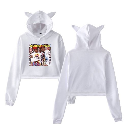 Eminem Audio Two Cropped Hoodie #1